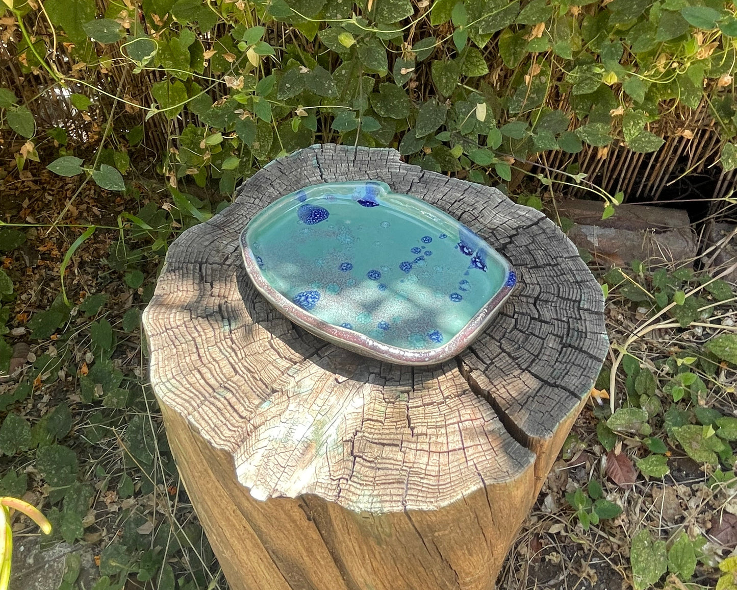 Speckled Blue Tray
