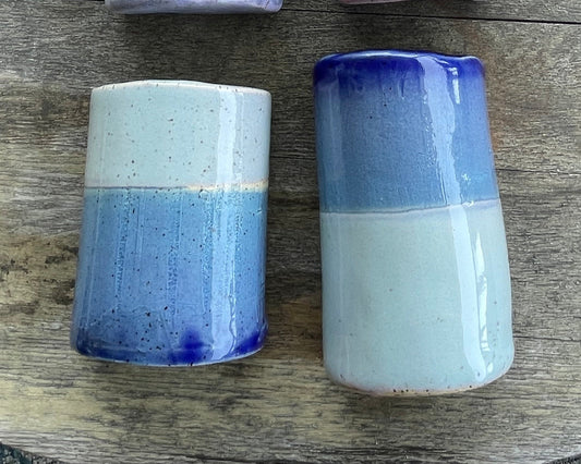 Double Blue Wall Vessel No. 01