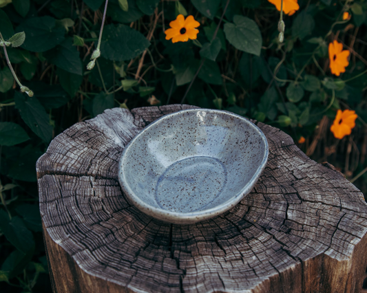 Grey Speckled Dish 