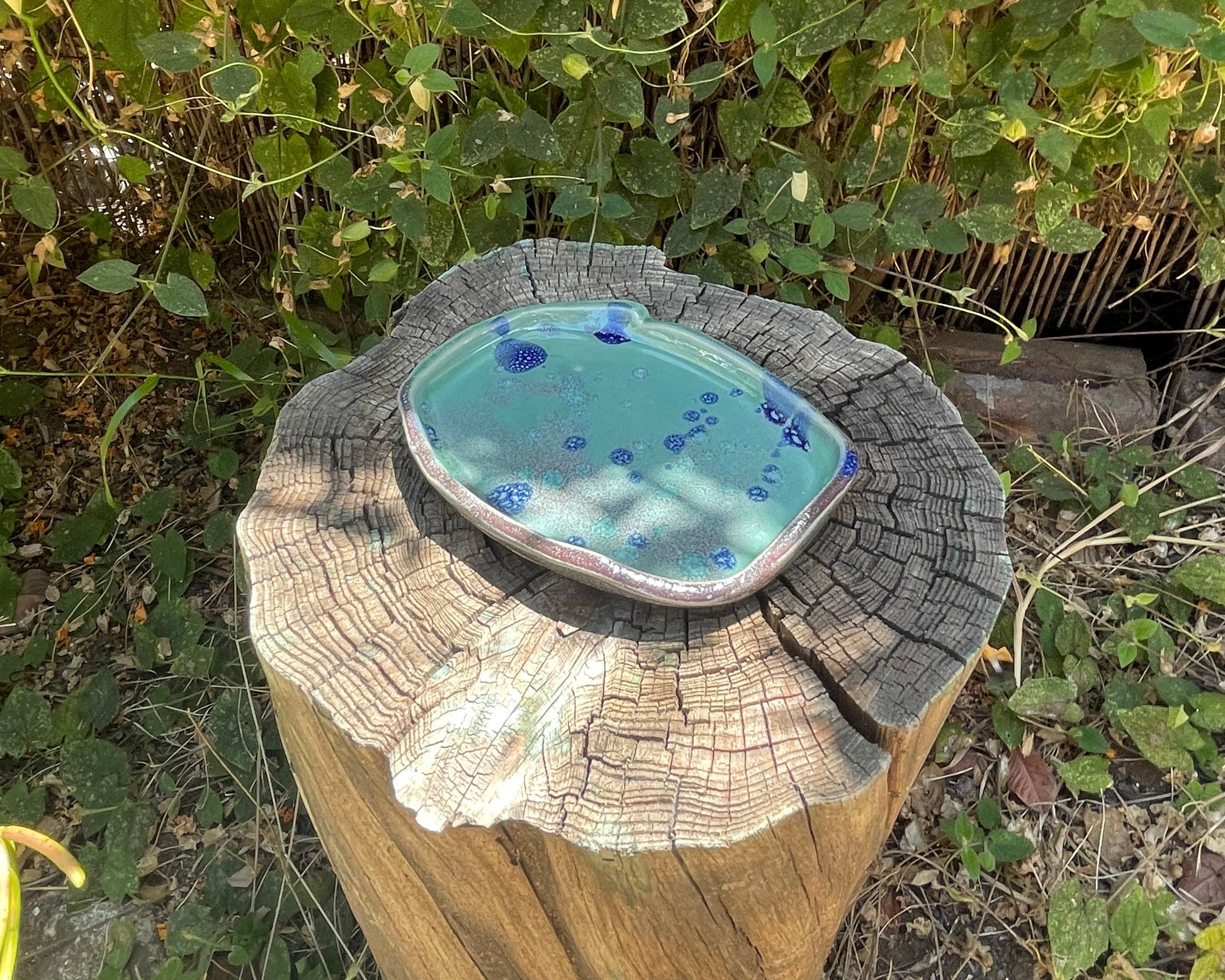 Speckled Blue Tray